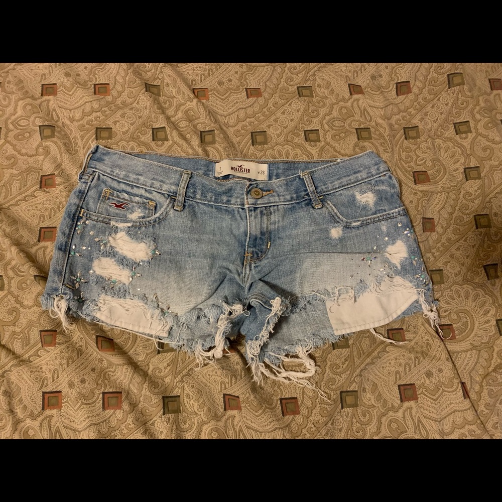 Hollister Short Jeans Shorts: 7 W28